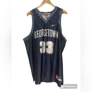 XL Nike Georgetown Patrick Ewing / Alonzo Morning Basketball Jersey #33